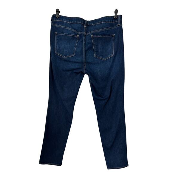 Old Navy Jeans Wmens Size 16 Long Power Slim Straight Mid Rise Stretch Denim - Picture 5 of 12